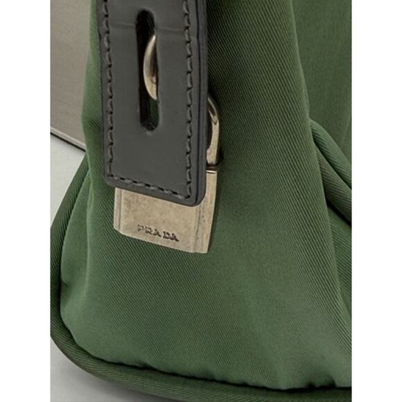 Vintage Prada Tessuto Jacquard Logo Mini Nylon Tote*Lock & Key Present*GREAT BAG - Picture 8 of 10